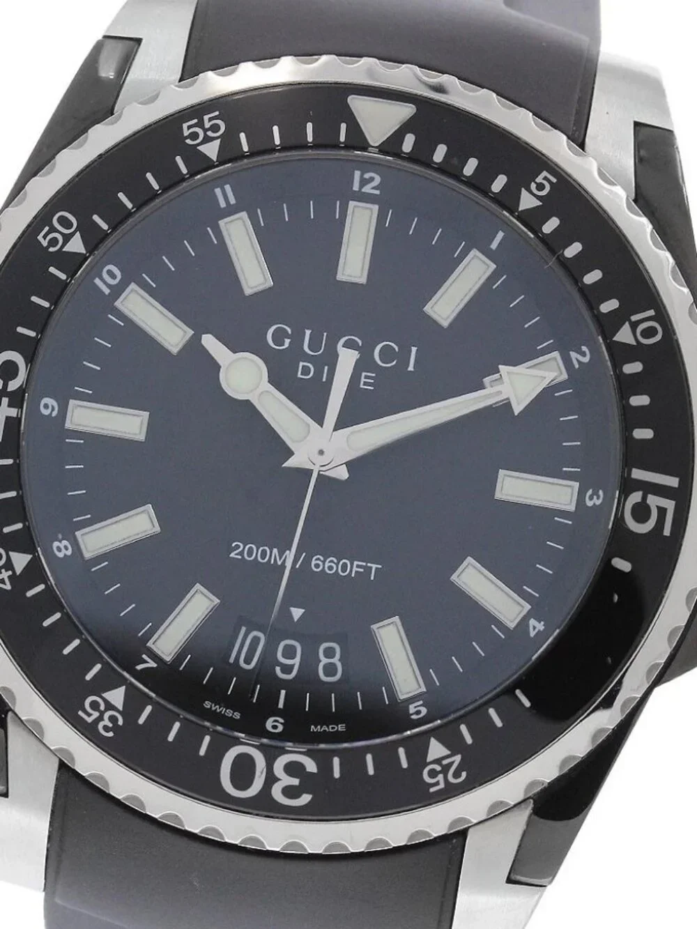GUCCI Dive 136.2 Date black Dial Quartz Men's Watch_970859